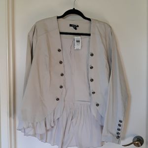 BNWT Torrid size 2 taupe/beige blazer
